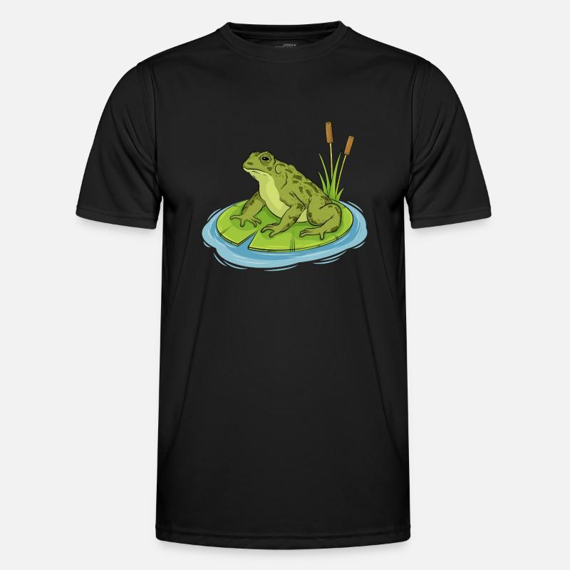 toad sitting on a lilypad Men's Functional T-Shirt