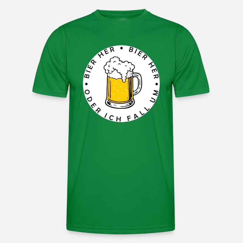 Bienen hier - Oder ich fall um! Männer Funktions-T-Shirt