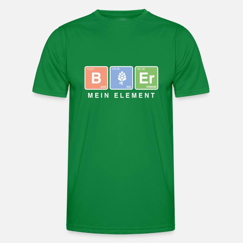 Elementar Bier – Chemie trifft auf Biergenuss Männer Funktions-T-Shirt