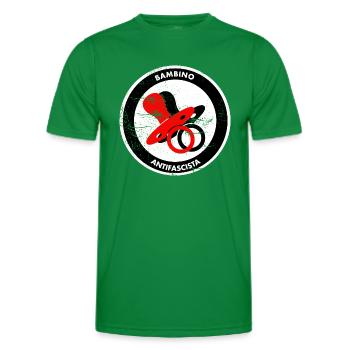 babmino antifascista - T-shirt sport Homme - vert - Devant - AI Model Male 178 dark (178cm)