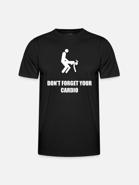 N’oubliez pas le cardio - T-shirt sport Homme - noir