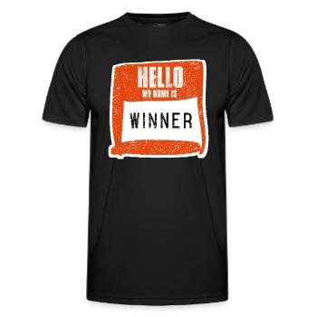 Winner - Winner - Men's Functional T-Shirt - black - Front - AI Model Male 178 dark (178cm)