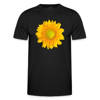 Tournesol Tournesol Fleur Floral Floral Floral - T-shirt sport Homme - noir - Devant - AI Model Male 178 dark (178cm)