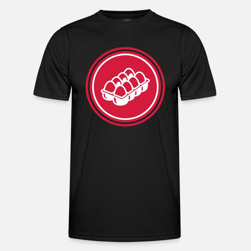 Eier symbol Männer Funktions-T-Shirt