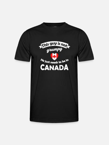 At home in Canada - Men's Functional T-Shirt - black