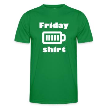 Das lustige Freitags Shirt - Männer Funktions-T-Shirt - Kelly Green - Vorne - AI Model Male 178 dark (178cm)