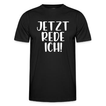 Jetzt rede ich - Männer Funktions-T-Shirt - Schwarz - Vorne - AI Model Male 178 dark (178cm)