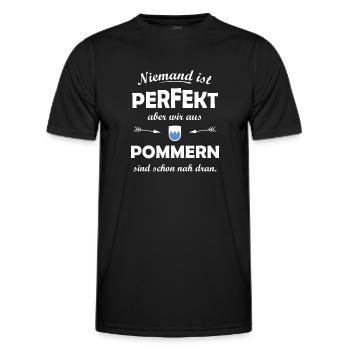 Die Provinz Pommern - Männer Funktions-T-Shirt - Schwarz - Vorne - AI Model Male 178 dark (178cm)