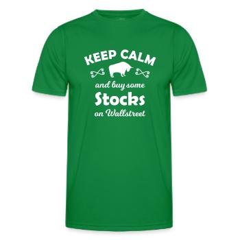 Der Aktien Händler - Männer Funktions-T-Shirt - Kelly Green - Vorne - AI Model Male 178 dark (178cm)