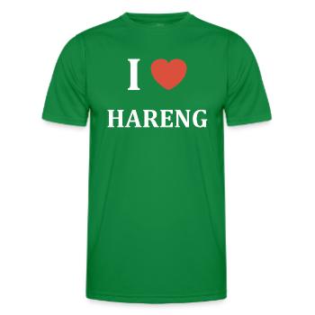 i love Hareng - T-shirt sport Homme - vert - Devant - AI Model Male 178 dark (178cm)