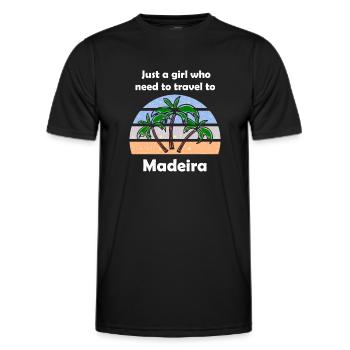 The Madeira Trip - Men's Functional T-Shirt - black - Front - AI Model Male 178 dark (178cm)