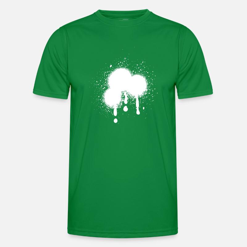 Graffiti Spray drip Männer Funktions-T-Shirt