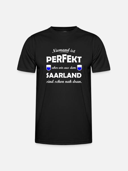 Saarländer - Männer Funktions-T-Shirt - Schwarz