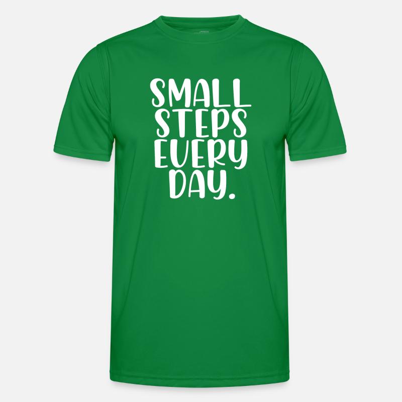 Small steps every day Männer Funktions-T-Shirt
