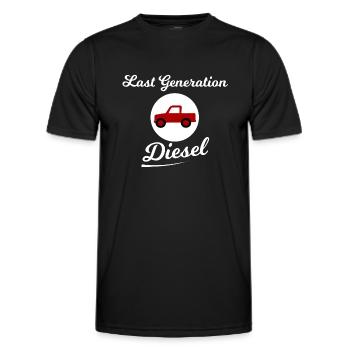 The very last diesel vehicles - Men's Functional T-Shirt - black - Front - AI Model Male 178 dark (178cm)