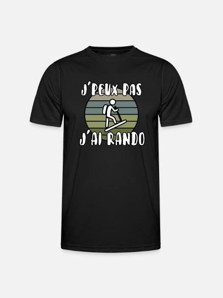 J’peux pas j’ai rando - T-shirt sport Homme - noir