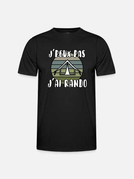 J’peux pas j’ai rando - T-shirt sport Homme - noir