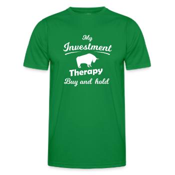 The Stock Exchange Investor - Men's Functional T-Shirt - kelly green - Front - AI Model Male 178 dark (178cm)