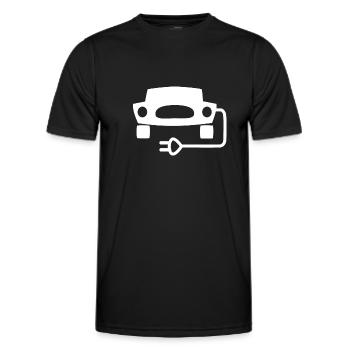 The electric cars - Men's Functional T-Shirt - black - Front - AI Model Male 178 dark (178cm)
