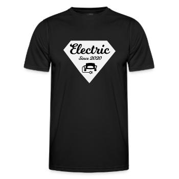 Die elektrische Revolution - Männer Funktions-T-Shirt - Schwarz - Vorne - AI Model Male 178 dark (178cm)