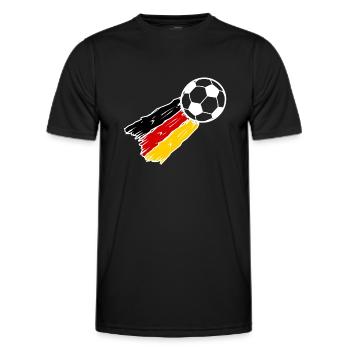 La fusée du football allemand - T-shirt sport Homme - noir - Devant - AI Model Male 178 dark (178cm)