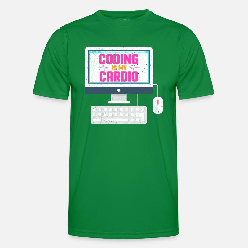 Coding is my cardio Männer Funktions-T-Shirt