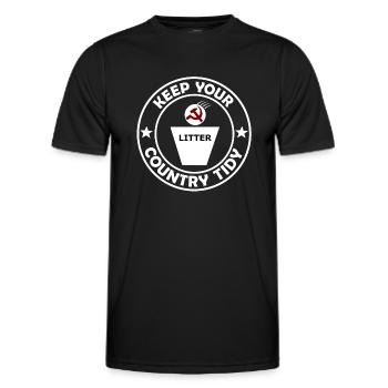 Die Kapitalisten - Männer Funktions-T-Shirt - Schwarz - Vorne - AI Model Male 178 dark (178cm)