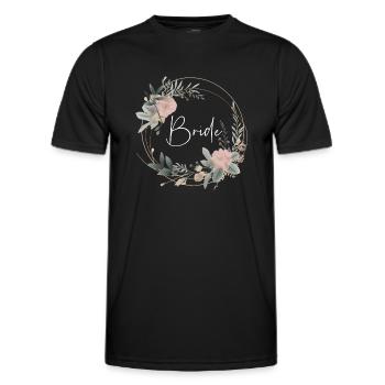 Mariée - T-shirt sport Homme - noir - Devant - AI Model Male 178 dark (178cm)