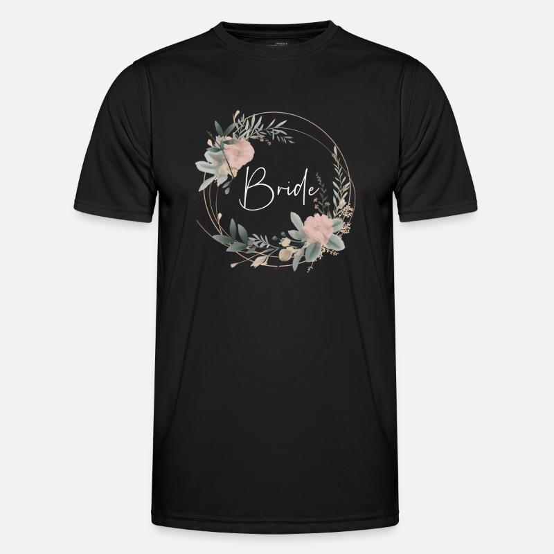 Bride - Männer Funktions-T-Shirt - Schwarz