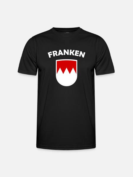 Der Franke - Männer Funktions-T-Shirt - Schwarz