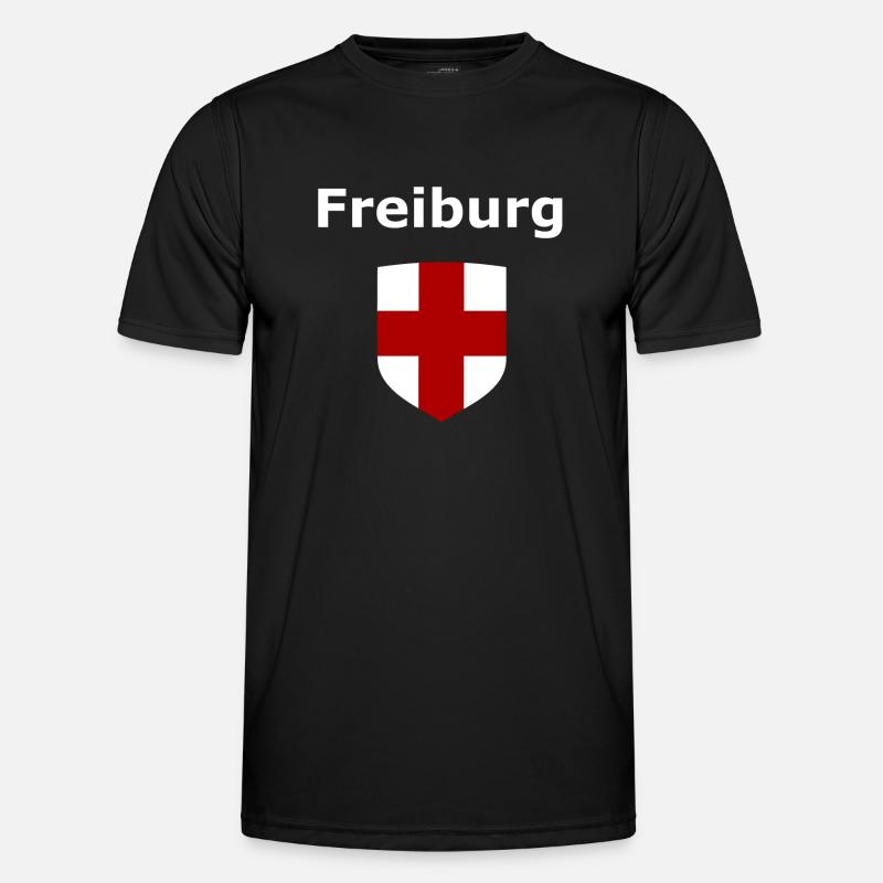 Die Freiburger - Männer Funktions-T-Shirt - Schwarz