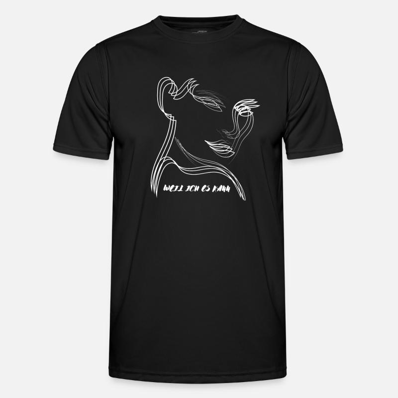 BECAUSE I CAN - Timeless elegance - Men's Functional T-Shirt - black