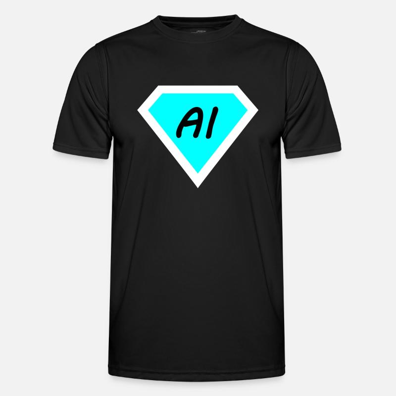 Die künstliche Computer Technik - Männer Funktions-T-Shirt - Schwarz