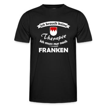 Heimweh nach dem schönen Franken - Männer Funktions-T-Shirt - Schwarz - Vorne - AI Model Male 178 dark (178cm)