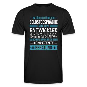 Elektronik Hardware Entwickler Elektrotechnik - Männer Funktions-T-Shirt - Schwarz - Vorne - AI Model Male 178 dark (178cm)