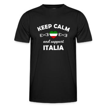 Supporters from Italy - Men's Functional T-Shirt - black - Front - AI Model Male 178 dark (178cm)