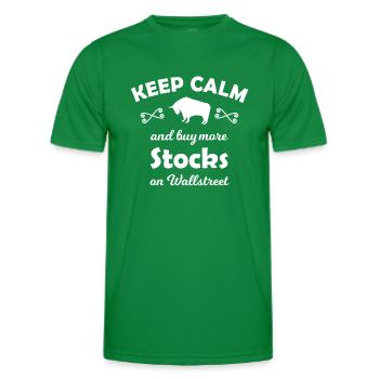 The Wall Street Stock Exchange - Men's Functional T-Shirt - kelly green - Front - AI Model Male 178 dark (178cm)