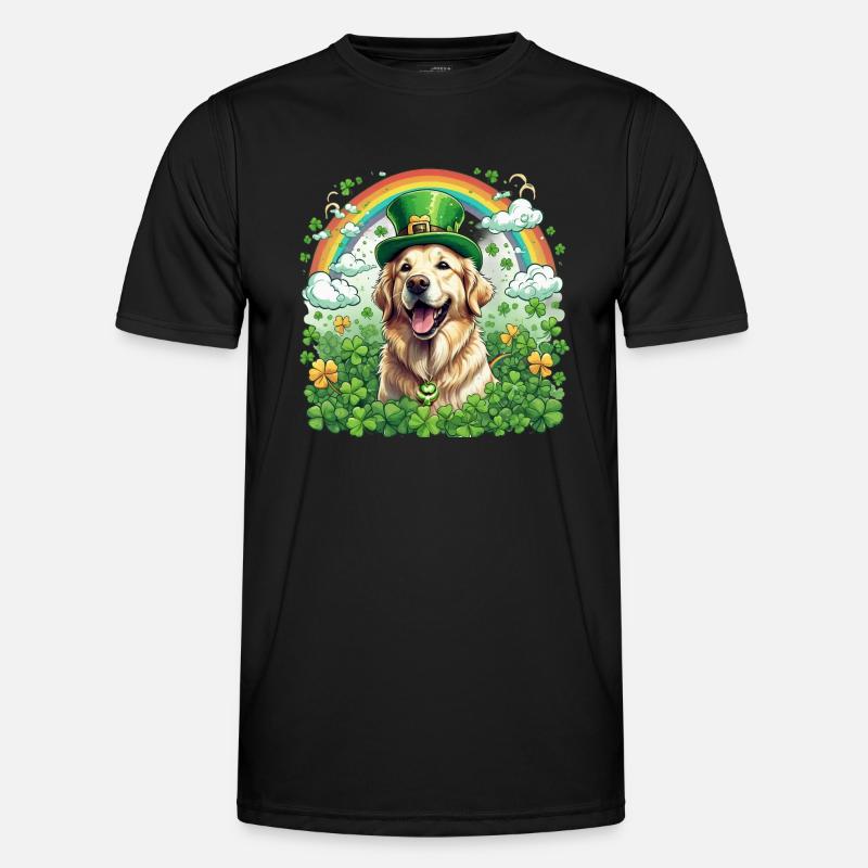 Chapeau vert et trèfle I Or de la Saint-Patrick T-shirt sport Homme