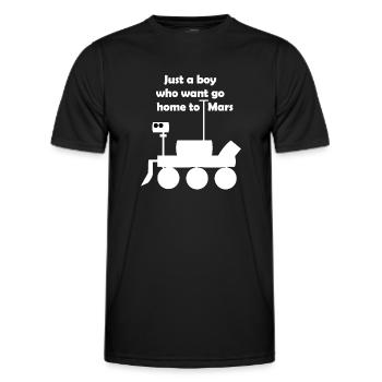 Excursion into space - Men's Functional T-Shirt - black - Front - AI Model Male 178 dark (178cm)
