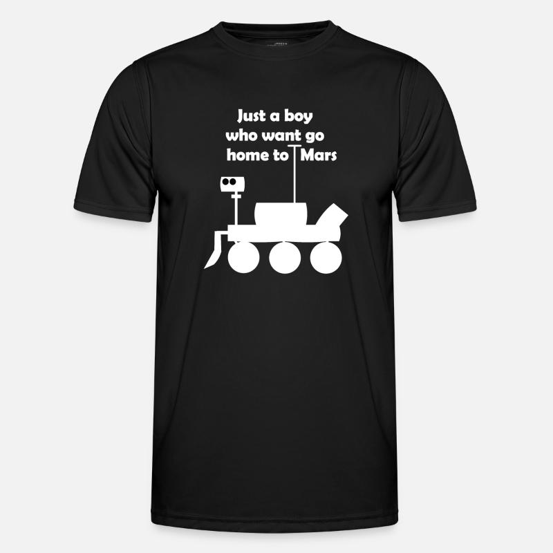 Excursion dans l’espace - T-shirt sport Homme - noir