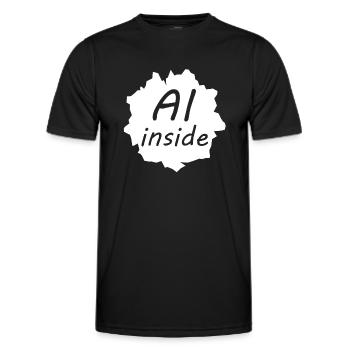 Die intelligente Mensch - Männer Funktions-T-Shirt - Schwarz - Vorne - AI Model Male 178 dark (178cm)