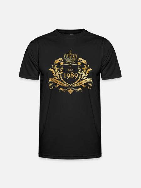 35th Birthday Established 07/1989 - Men's Functional T-Shirt - black