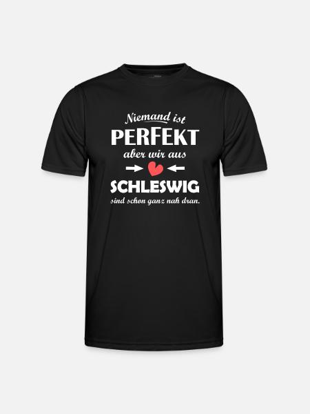 At home in Schleswig - Men's Functional T-Shirt - black
