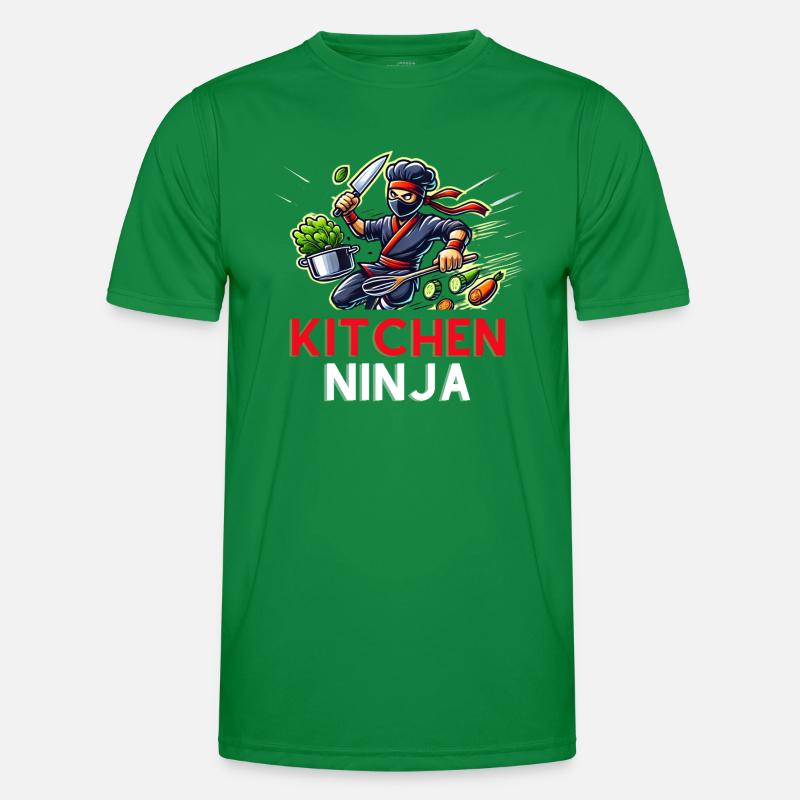 Kitchen Ninja – Speed, Precision, Enjoyment Men's Functional T-Shirt