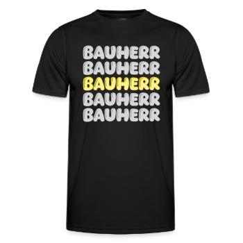 Cadeau pour constructeur - T-shirt sport Homme - noir - Devant - AI Model Male 178 dark (178cm)