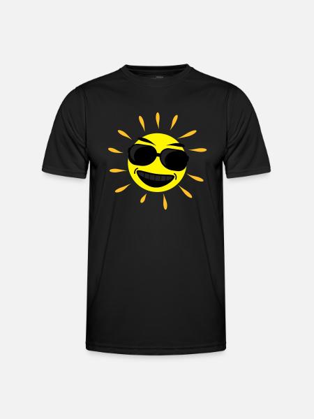 sun_shine_cool_f3 - Men's Functional T-Shirt - black