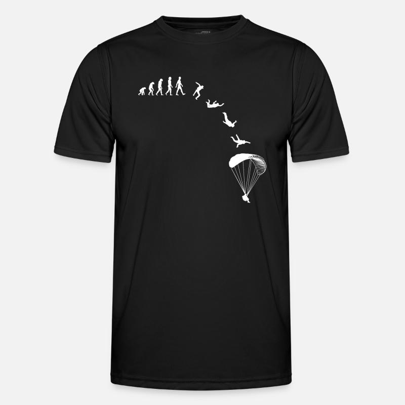Paragliding Paraglider Evolution - Men's Functional T-Shirt - black