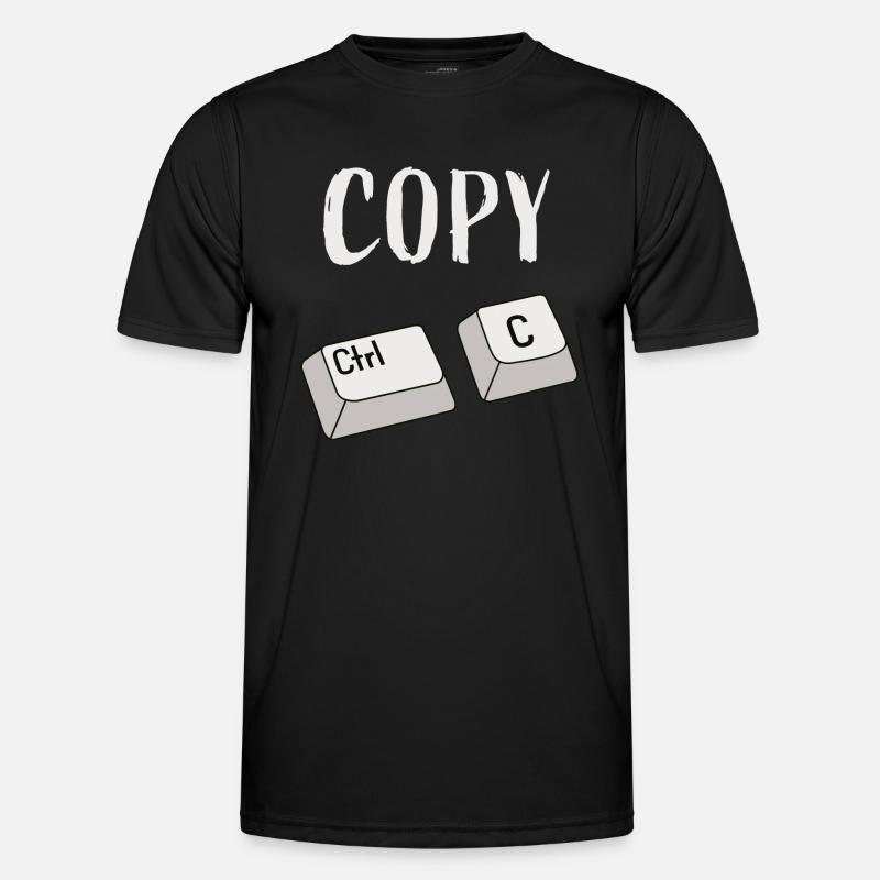 Ctrl C Copy - Men's Functional T-Shirt - black