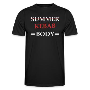 Kebab Body - T-shirt sport Homme - noir - Devant - AI Model Male 178 dark (178cm)
