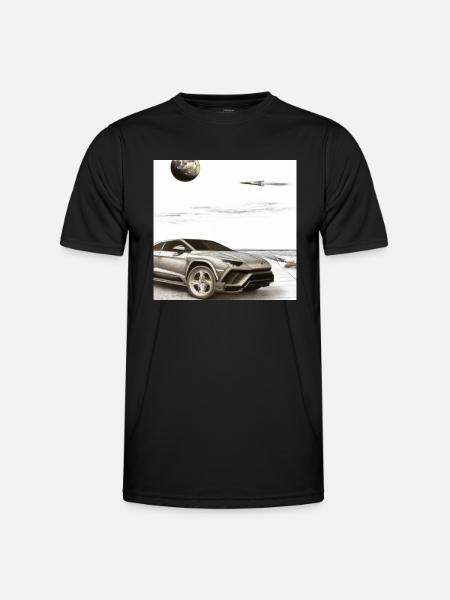 SUV on the beach - Men's Functional T-Shirt - black